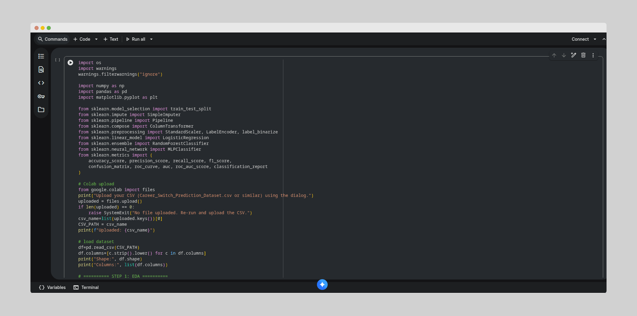 Career Switch Prediction ML